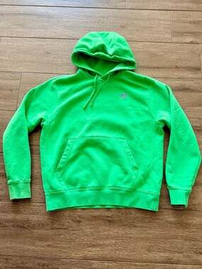 Nike "Ultra Drip" Keep It Clean Pullover Hoodie Lime Green Sz Med DM2199-362